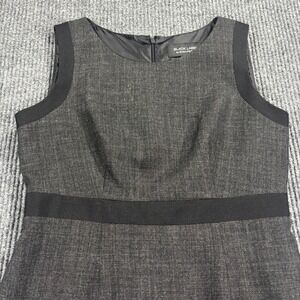 Black Label by‎ Evan-Picone Sheath Dress Women 4 Grey Sleeveless Professional
